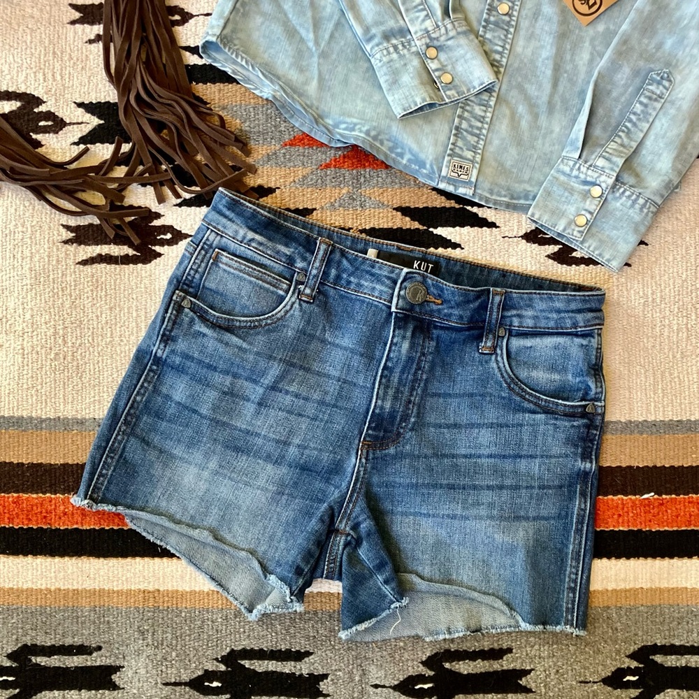 Kut from the Kloth Gidget High Rise Jean Shorts
